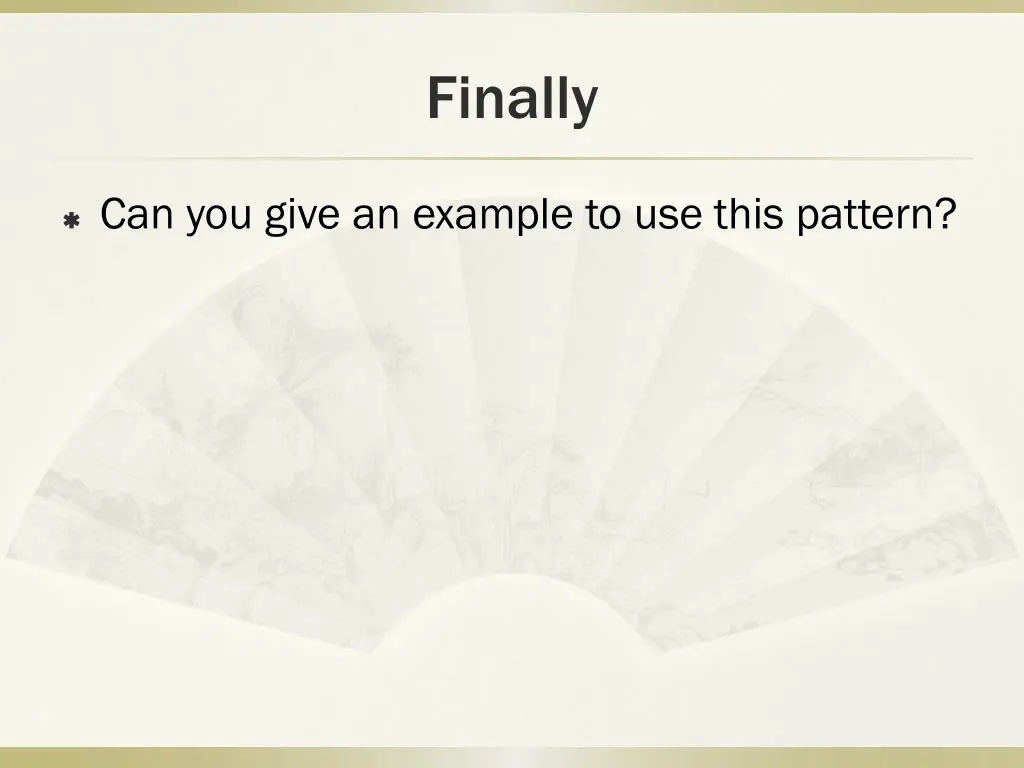 finally