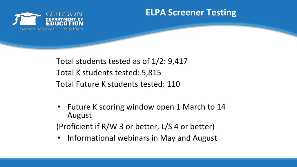 elpa screener testing