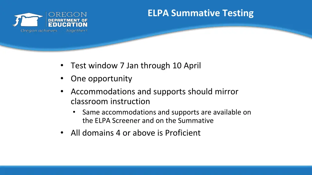 elpa summative testing