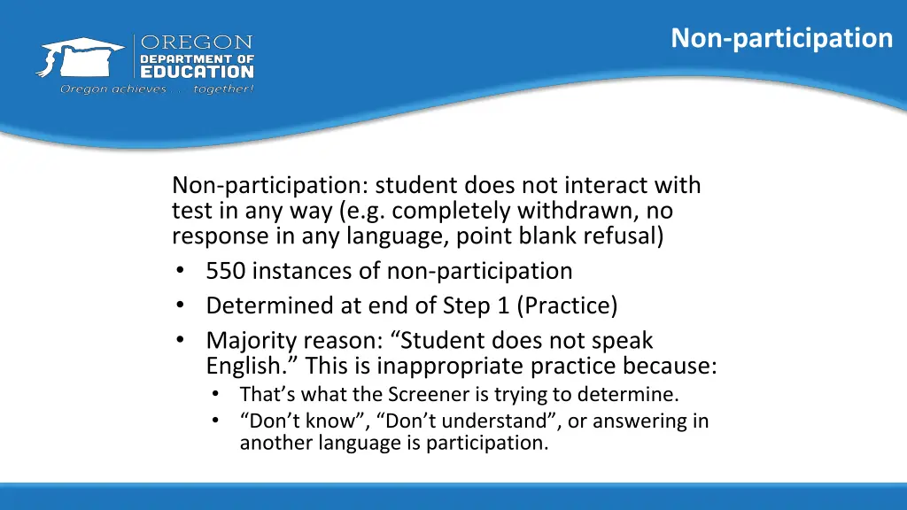 non participation