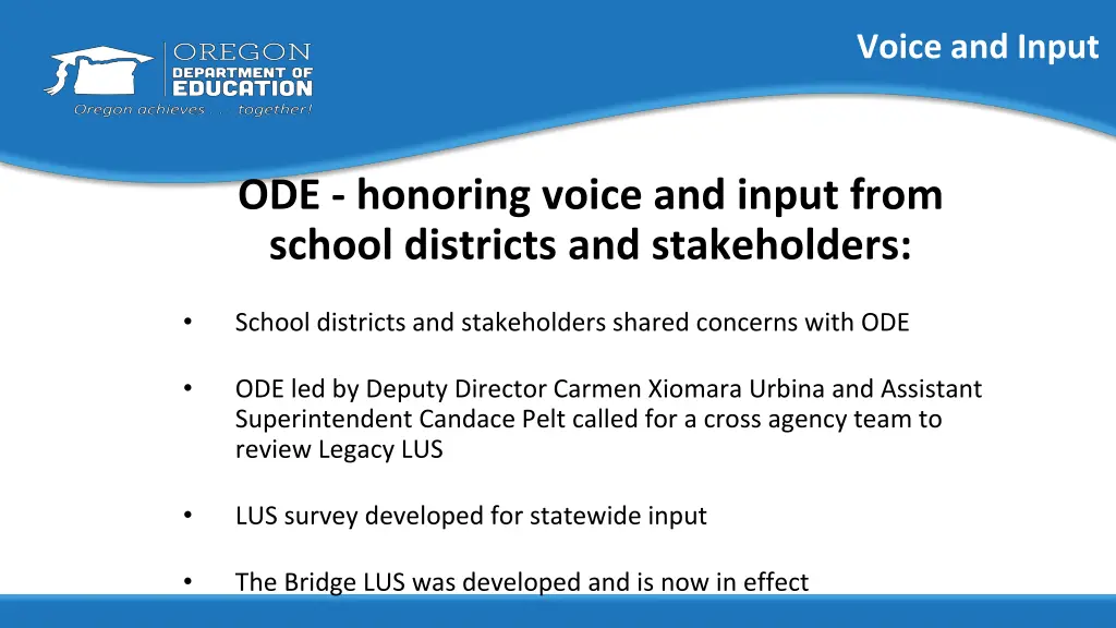 voice and input