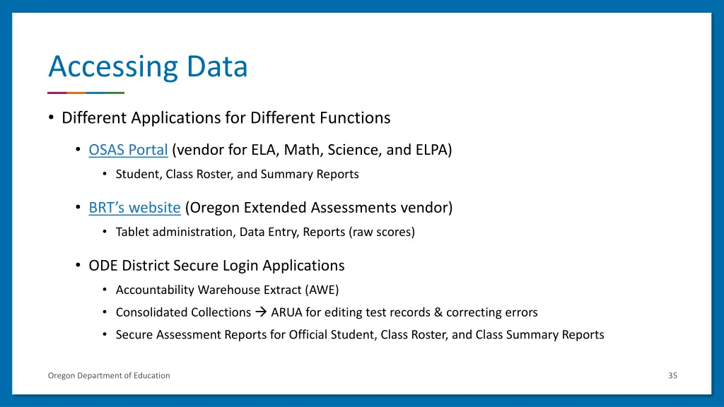 accessing data