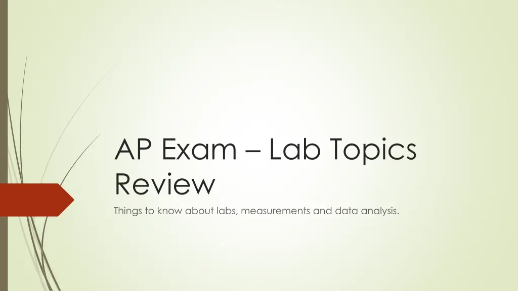 ap exam lab topics review things to know about