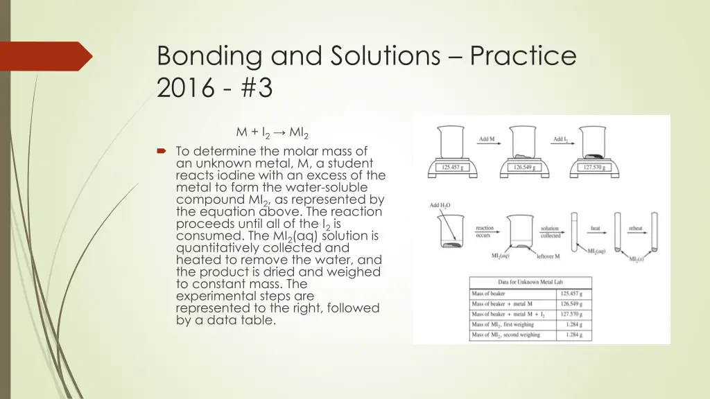 bonding and solutions practice 2016 3