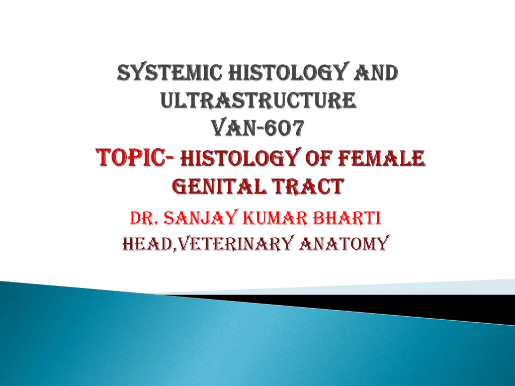 dr sanjay kumar bharti head veterinary anatomy