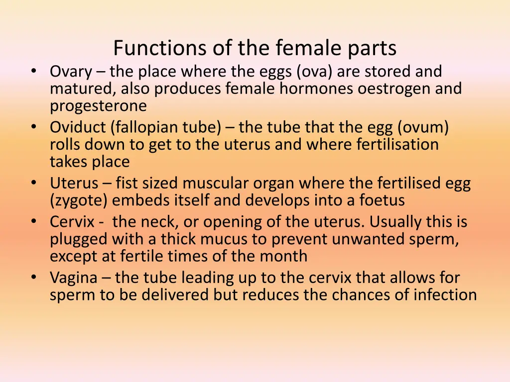 functions of the female parts ovary the place