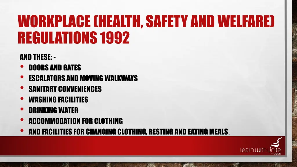 workplace health safety and welfare regulations 3