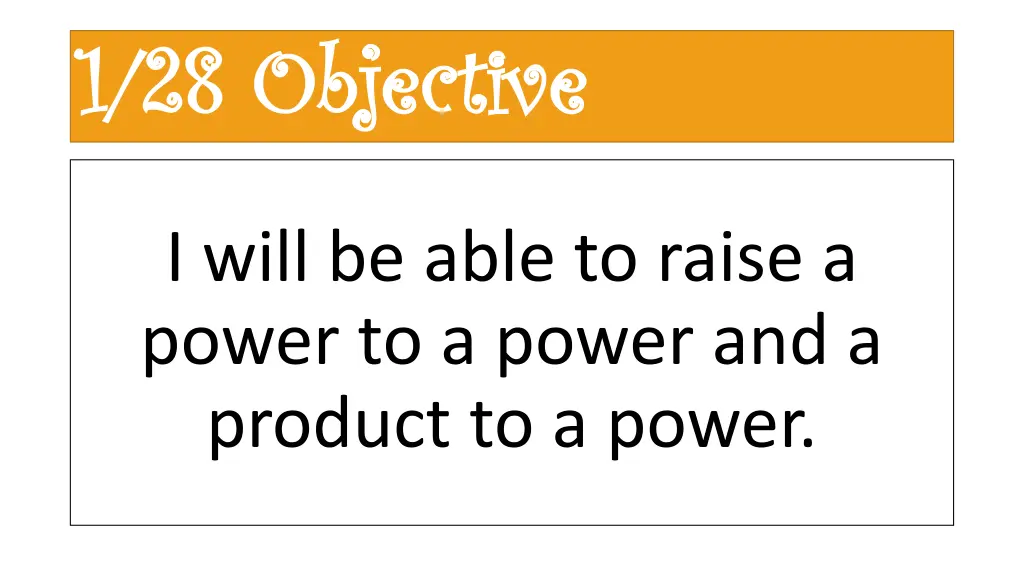 1 28 objective 1 28 objective