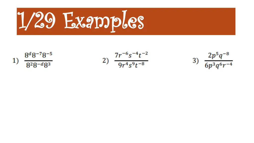 1 29 examples 1 29 examples
