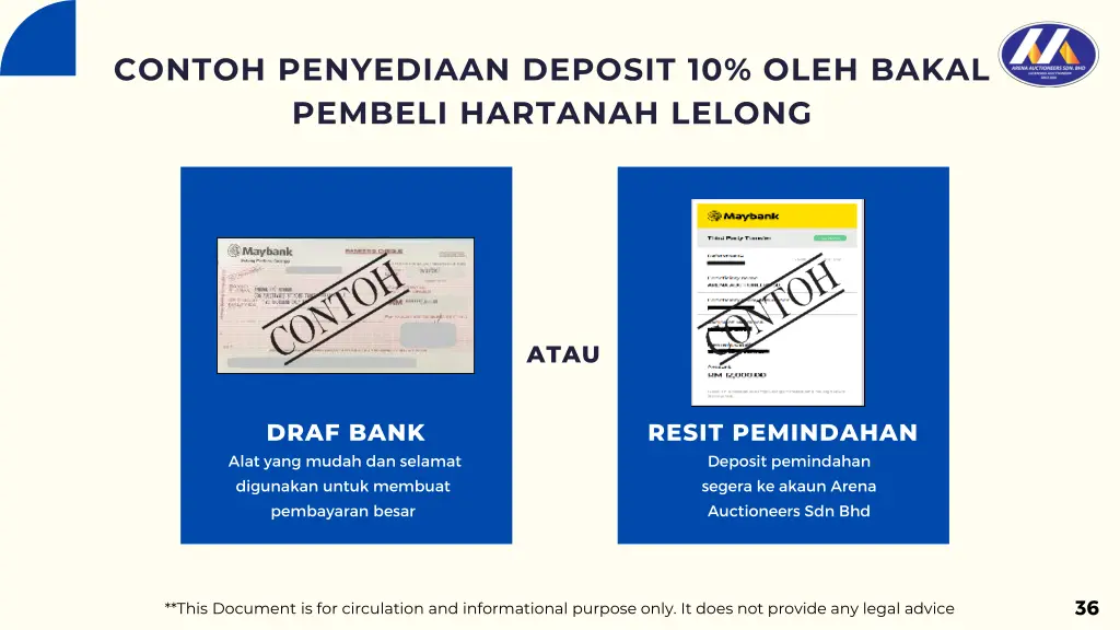 contoh penyediaan deposit 10 oleh bakal pembeli