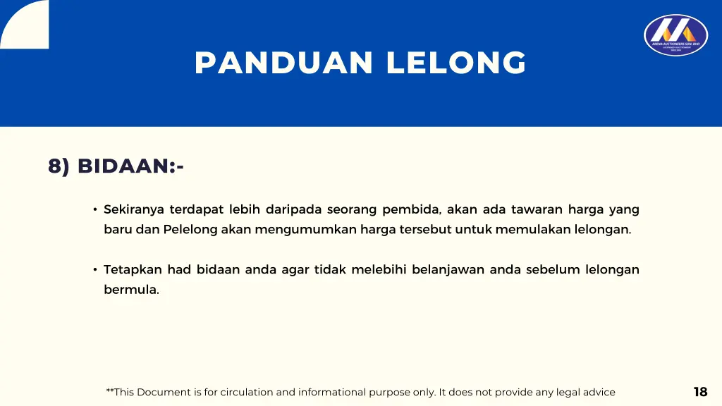 panduan lelong 12