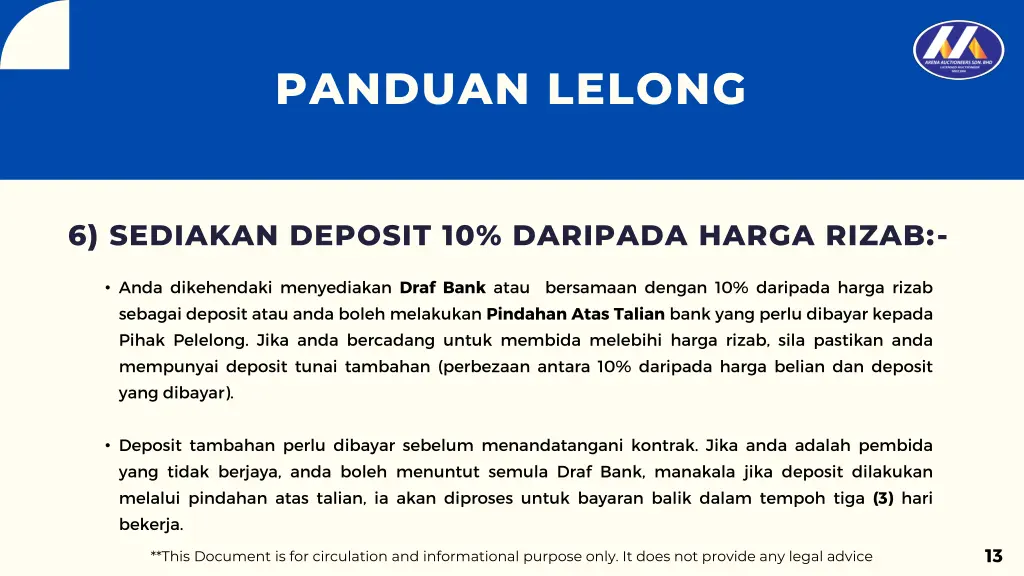 panduan lelong 7