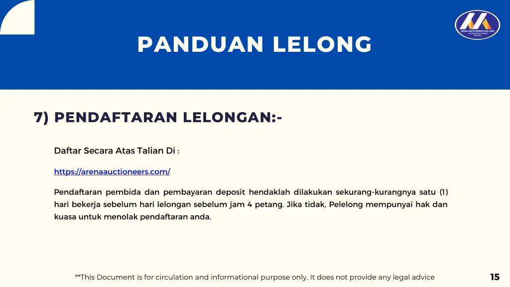 panduan lelong 9