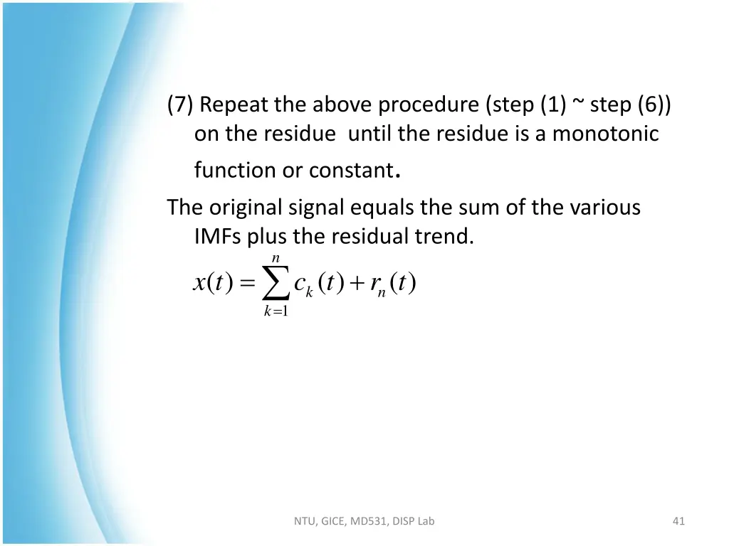 7 repeat the above procedure step 1 step