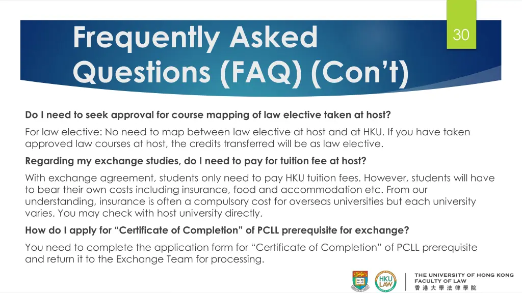 frequently asked questions faq con t