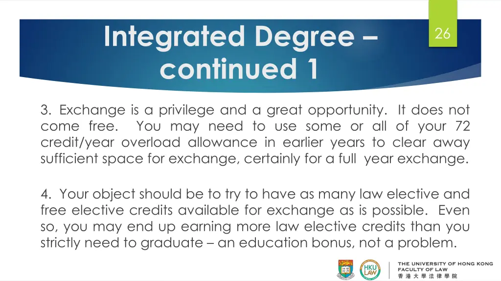 integrated degree continued 1