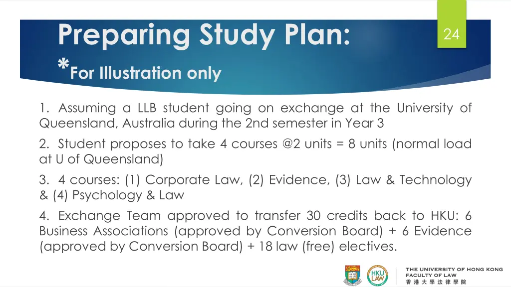 preparing study plan for illustration only