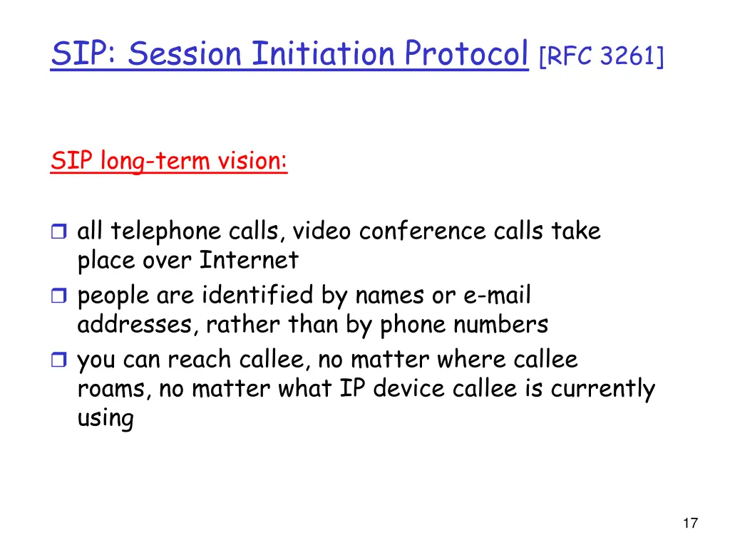 sip session initiation protocol rfc 3261