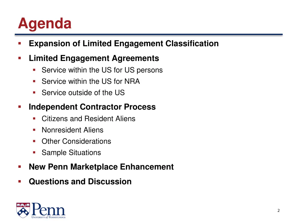 agenda