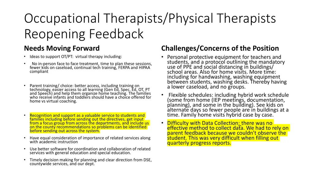occupational therapists physical therapists