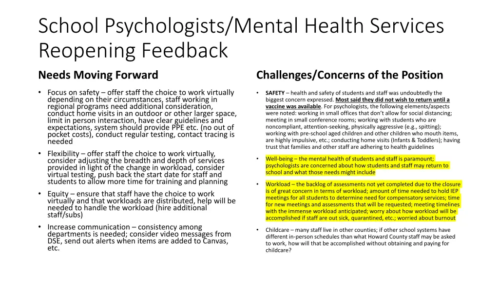 school psychologists mental health services
