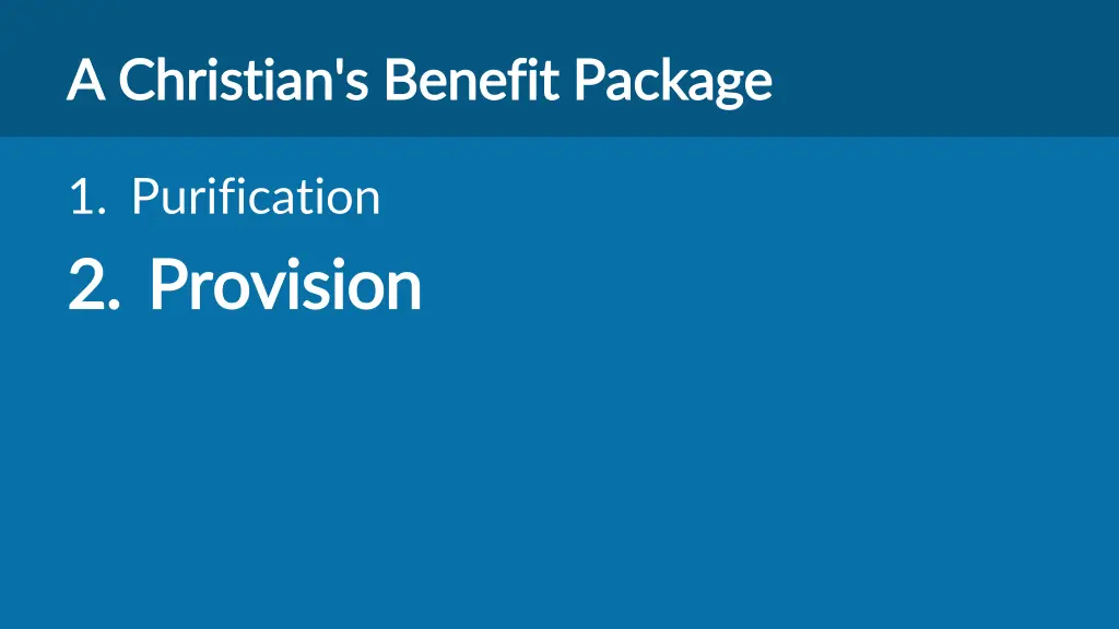 a christian s benefit package a christian 1