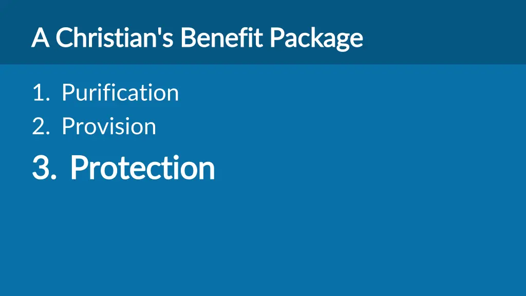 a christian s benefit package a christian 2