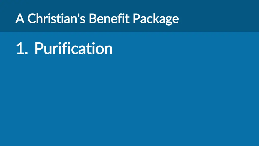 a christian s benefit package a christian