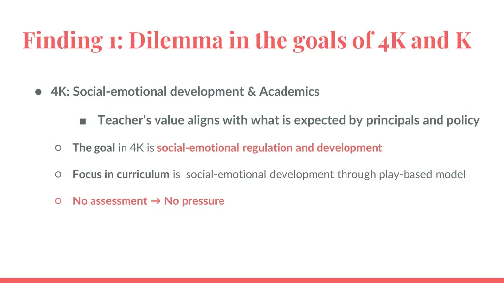 finding 1 dilemma in the goals of 4k and k 1