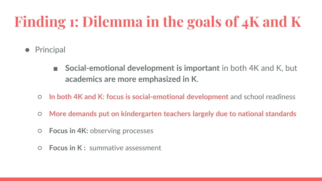 finding 1 dilemma in the goals of 4k and k 3