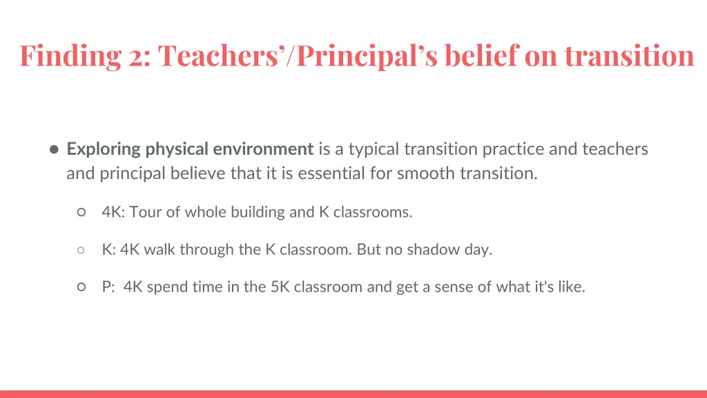finding 2 teachers principal s belief