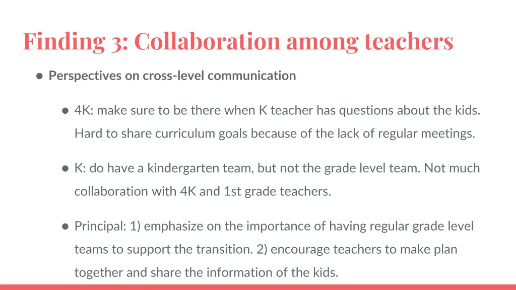 finding 3 collaboration among teachers 1