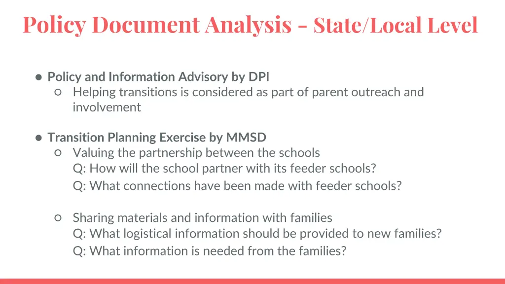 policy document analysis state local level