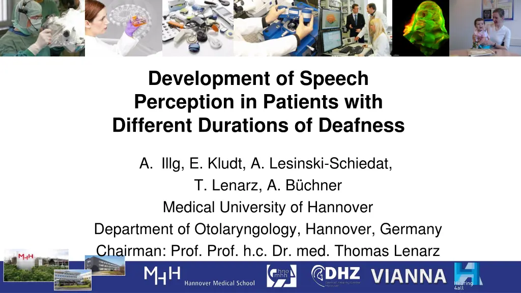 development of speech perception in patients with
