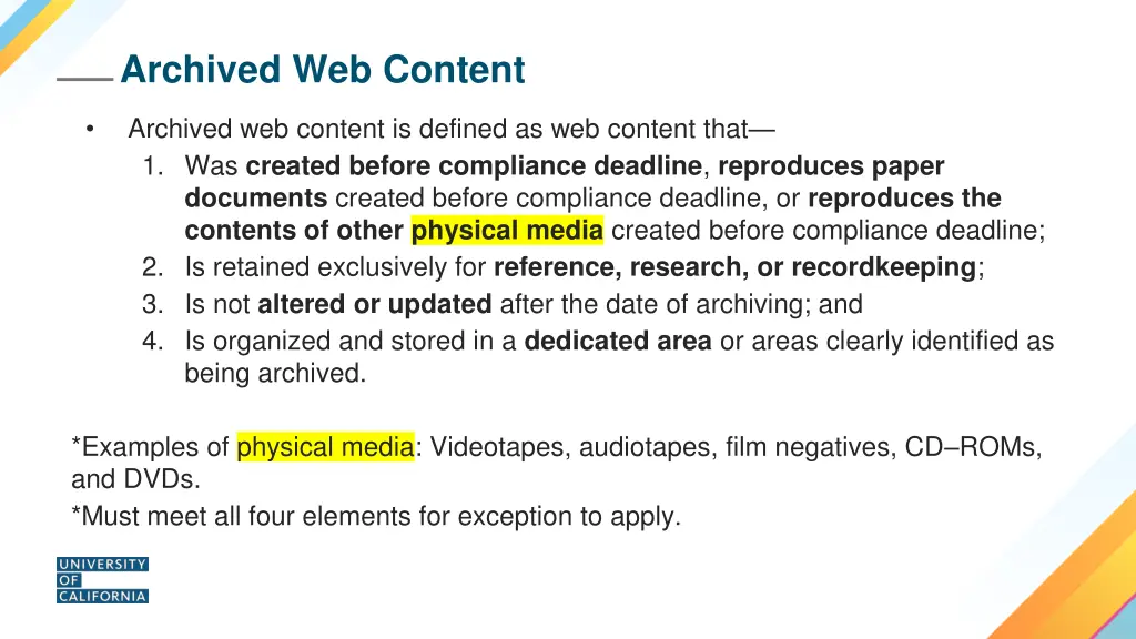 archived web content