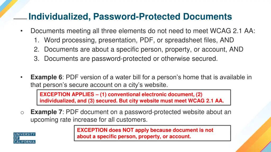 individualized password protected documents