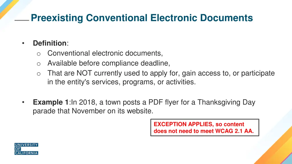 preexisting conventional electronic documents