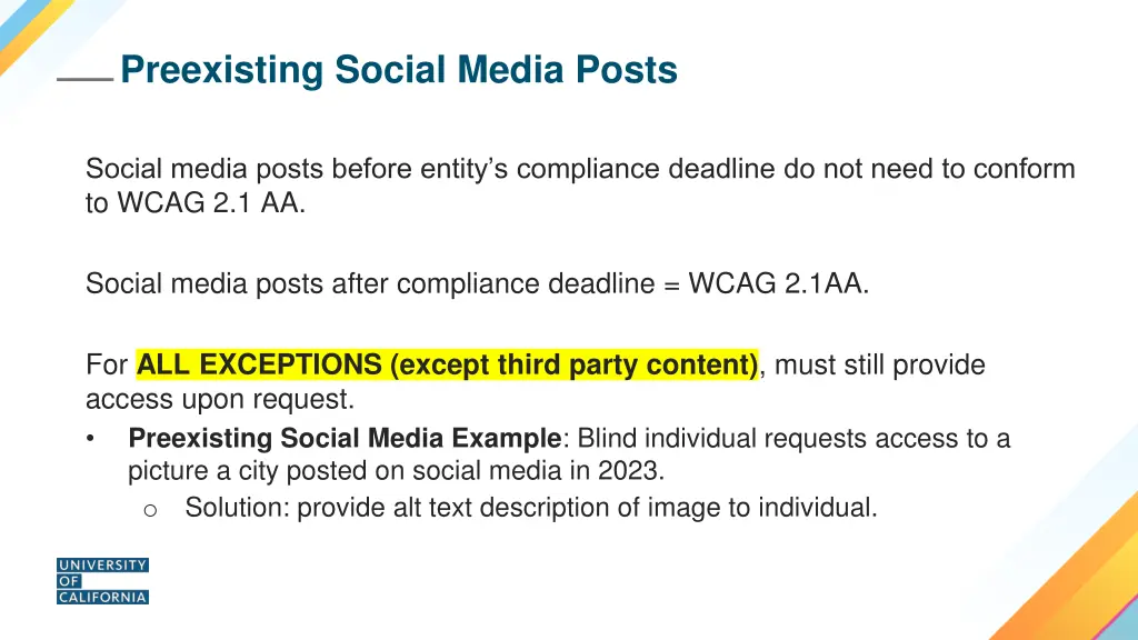 preexisting social media posts