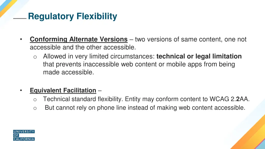 regulatory flexibility