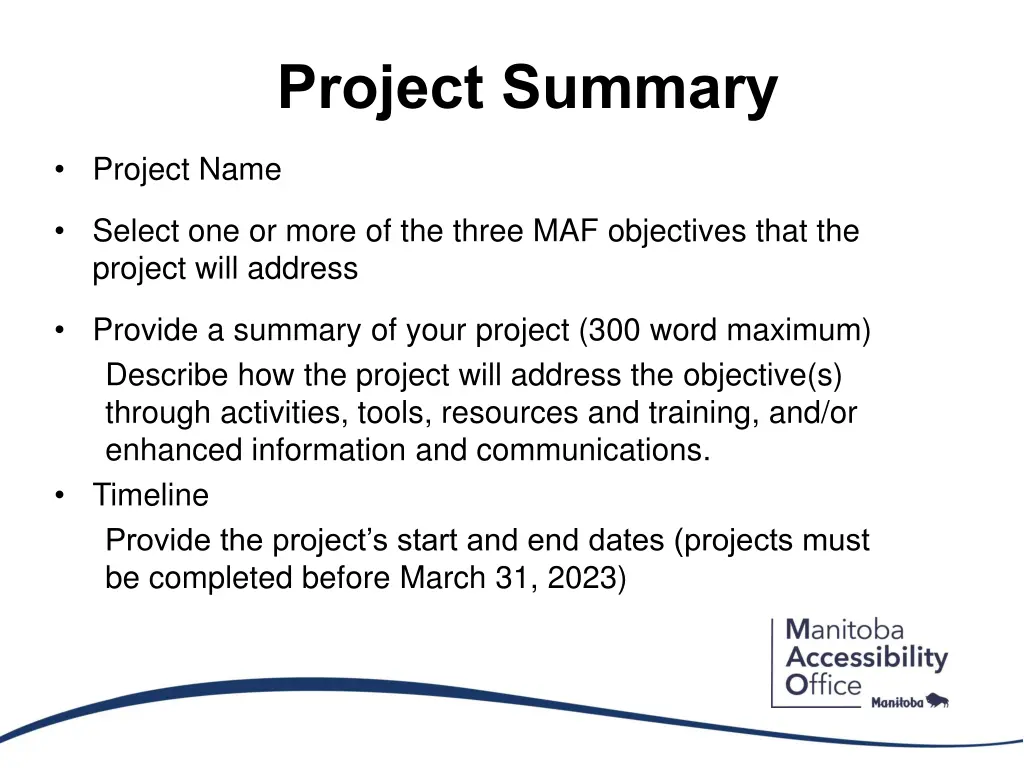 project summary