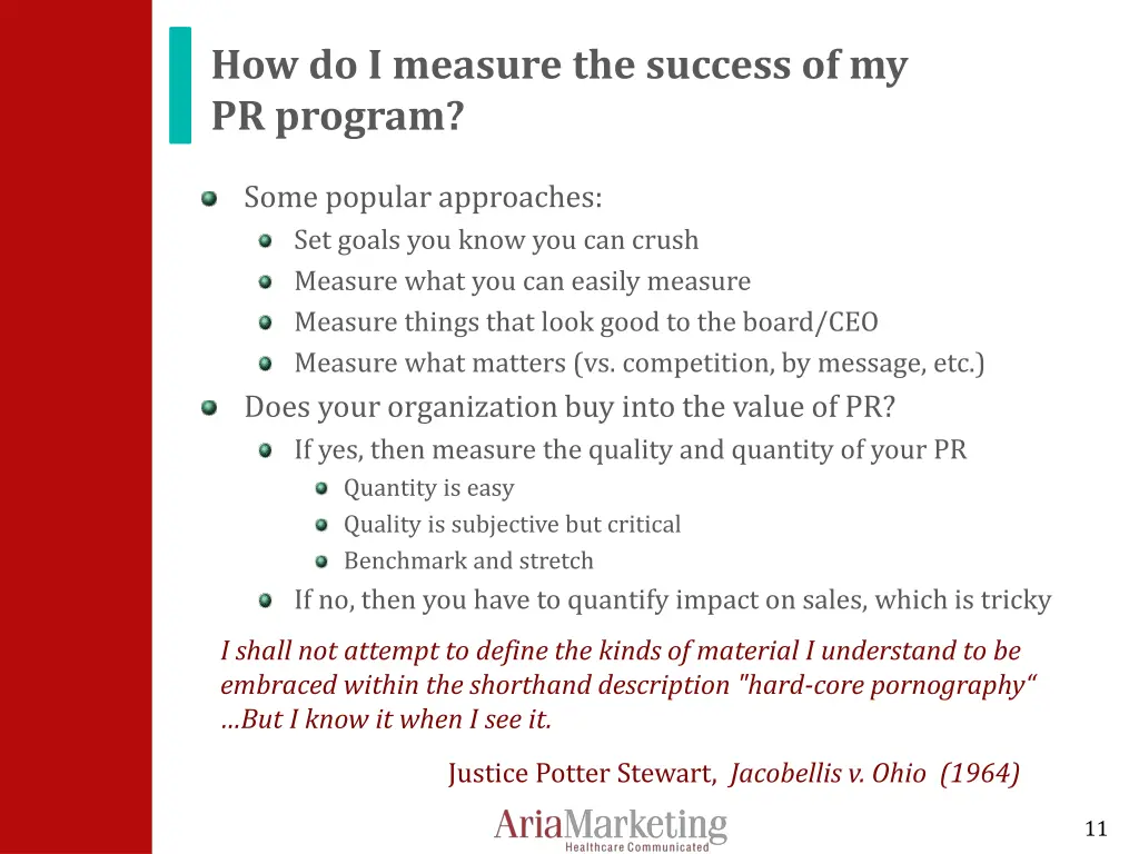 how do i measure the success of my pr program