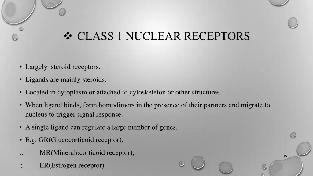 class 1 nuclear receptors