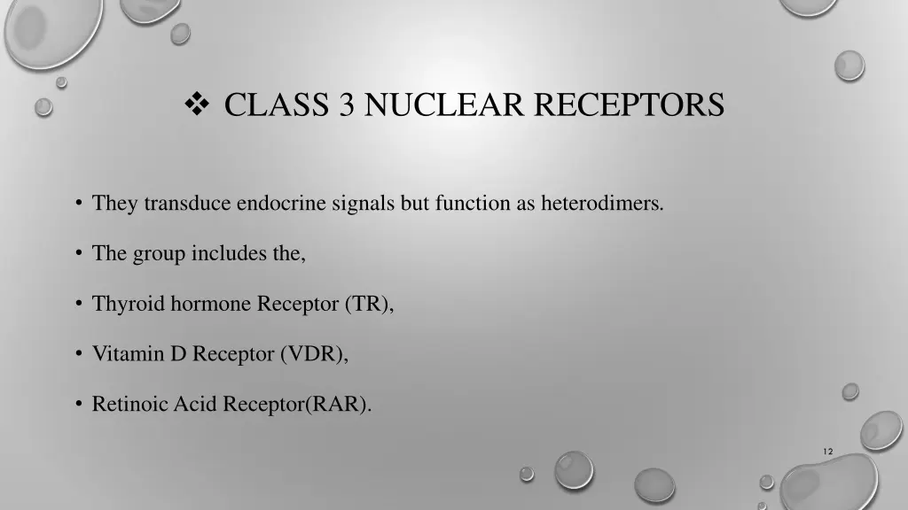 class 3 nuclear receptors
