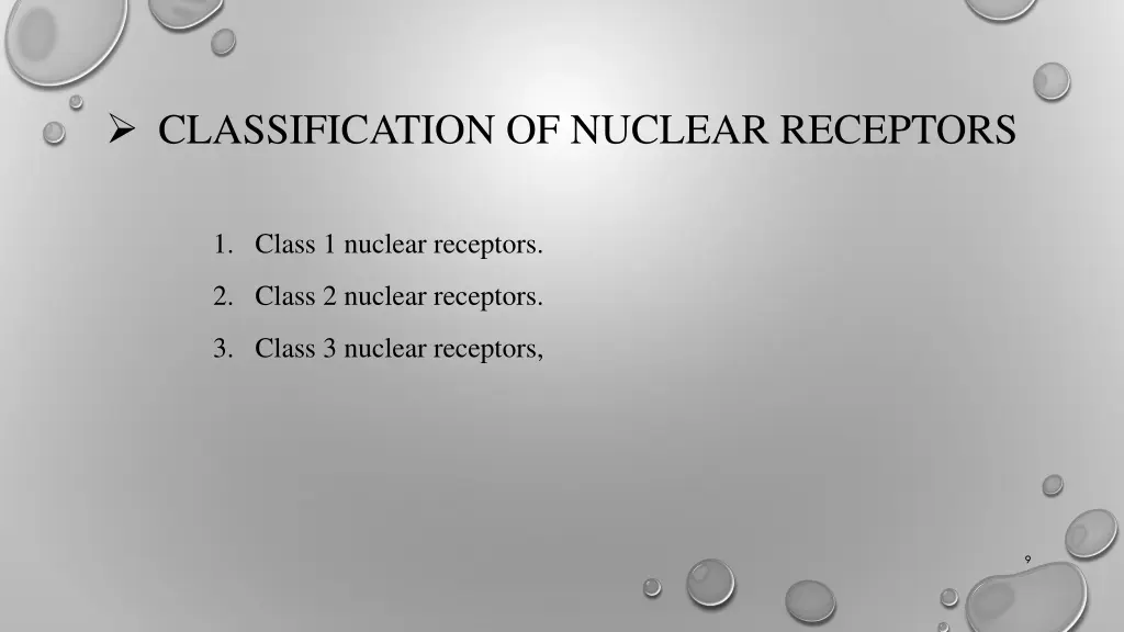classification of nuclear receptors