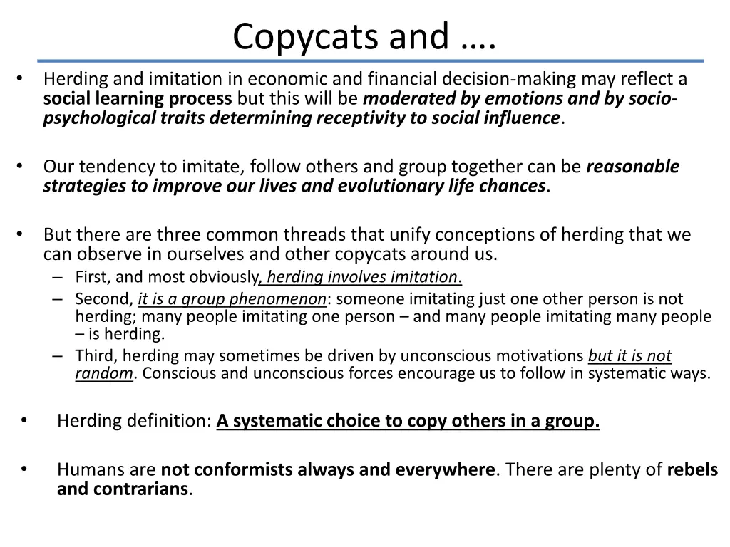 copycats and