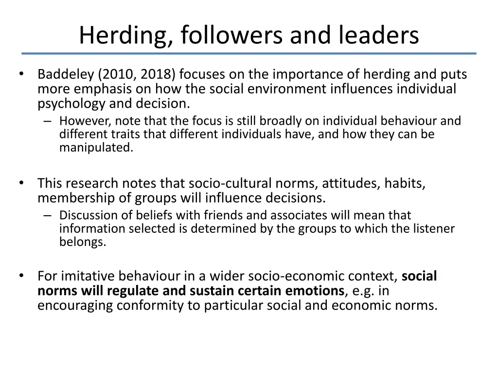 herding followers and leaders
