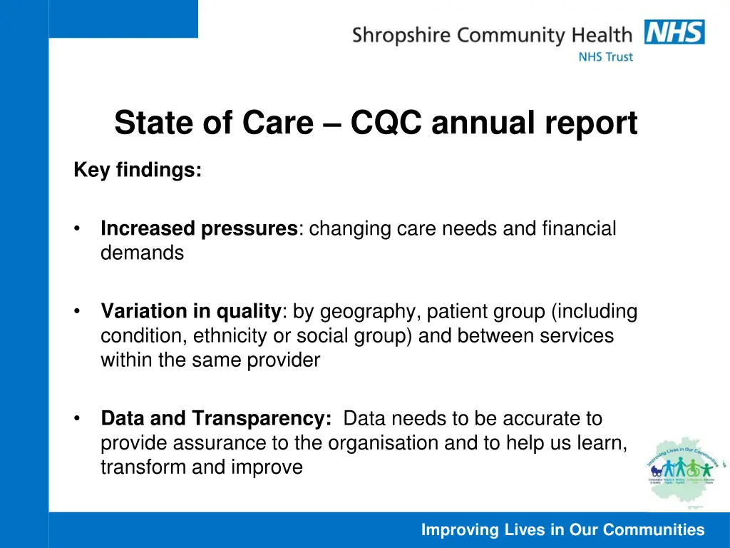 state of care cqc annual report