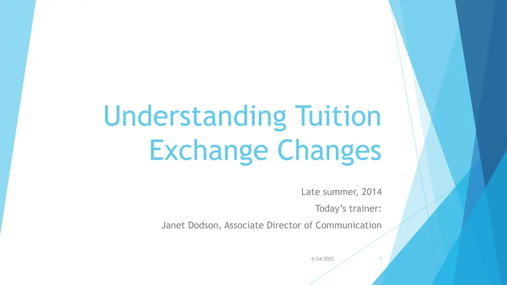 understanding tuition exchange changes