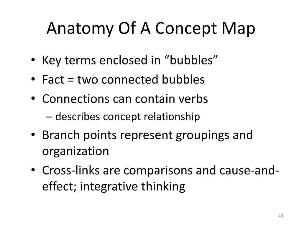 anatomy of a concept map