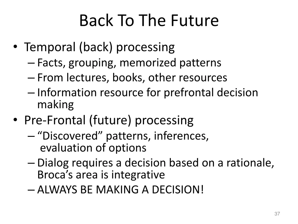 back to the future
